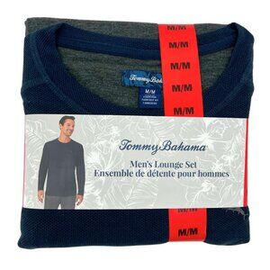 Tommy Bahama Men's Navy & Grey Lounge Set: 2 Pieces / Size Medium